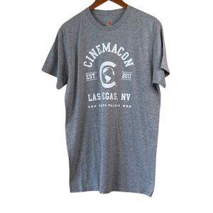 Hanes "Cinemacon 2011" Promotional Short Sleeve Tee Shirt Gray Size L NWOT